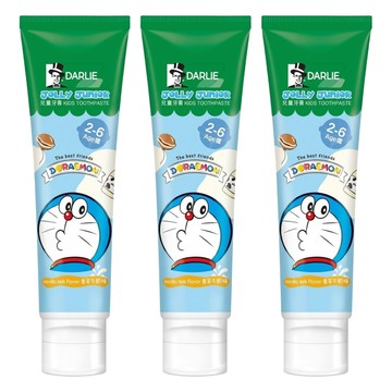 DARLIE 好來 2-6歲 兒童牙膏 含食品級原料 不添加防腐劑 含氟 幫助預防蛀牙  60g  3條