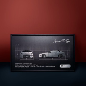 【專屬 訂製禮】刻劃回憶汽車掛畫 - 車頭+車側款