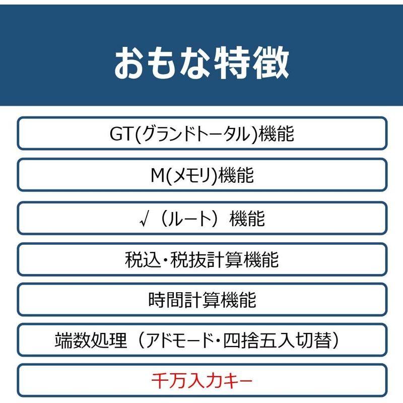 キャノン 電卓 12桁 卓上サイズ 時間計算 千万単位機能 HS-1220TUG グレー