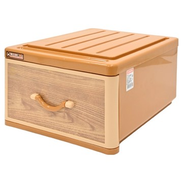 KEYWAY 聯府 橡木抽屜整理箱 26L  475 x 400 x 250mm  淺褐色  1個