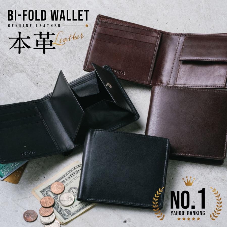 財布形二つ折りBi-Fold Wallet /二つ折り·財布(BLACK / COMPACT)