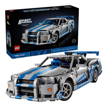 【LEGO 樂高】磚星球〡 42210 動力科技 玩命關頭2日產SkylineGT-R R34 2 Fast 2 Furious Nissan Skyline GT-R (R34) Car