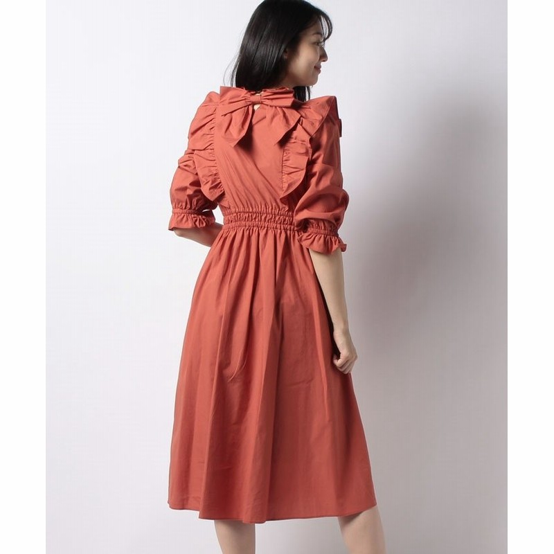31 Sons De Mode トランテアンソンドゥモード フリルタイプライターワンピース レディース オレンジ 通販 Lineポイント最大1 0 Get Lineショッピング
