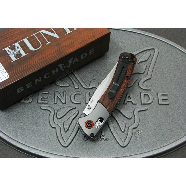 ベンチメイド #15085-2 Mini Crooked River ミニ クルックド リバー ウッド 折り畳みナイフ BENCHMADE 日本正規品