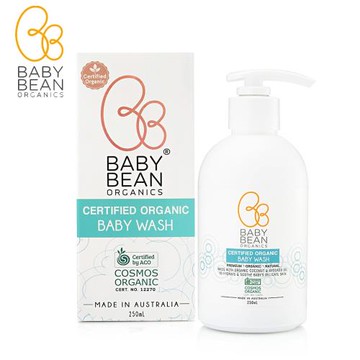 【澳洲 Baby Bean Organics】天然有機認證嬰兒沐浴洗髮露(250ml)