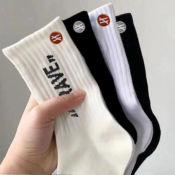 ✨限時惠購🎈襪子男士中筒防臭春夏季情侶運動潮流字母襪女士