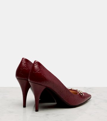 Gucci Erin GG Horsebit 85 leather pumps