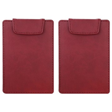 ABEL 力大牌 皮質簽帳夾 66253 130 x 90 x 4mm  紅色  2個