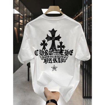 潮流痞帥重磅2025夏季新款高級感純棉短袖T恤男潮牌寬松半袖上衣