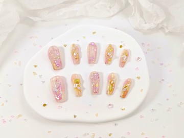 【YUE】流曦粉夢-流麻漸層穿戴甲