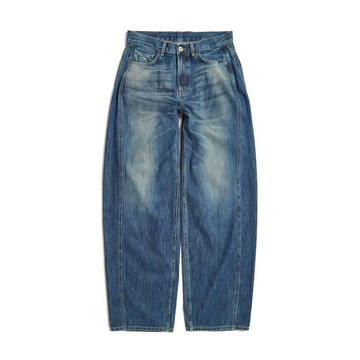 EDWIN｜男裝｜側邊剪接丹寧寬褲