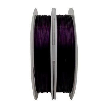 理享家 串珠鋼絲線穿珠線引線0.38mm x 50m 紫色 DIY手工藝品配件  2個