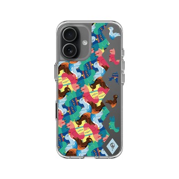 iPhone 17 Clear Case（相機按鈕） 透明 - MITSUME - Colorful animals