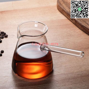 【卓越優選館】土耳其側把咖啡壺 透明高硼硅耐熱玻璃 熱牛奶煮茶壺 咖啡具 茶具 咖啡壺 咖啡杯