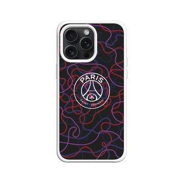 iPhone 15 Pro Max SolidX 白 - PSG - Paris Saint-Germain Neon Logo