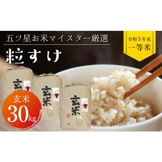 ふるさと納税 千葉県 富津市 令和5年 千葉県産「粒すけ」30kg（玄米）