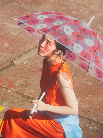 Long Lasting Transparent Pattern Umbrella