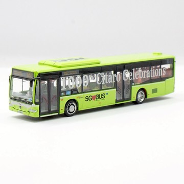 【收藏級微縮】新加坡巴士模型 852路巴士 公交模型 巴士模型 西塔羅塗裝 1/110比例 合金材質 精細內飾 場景擺件 車迷收藏