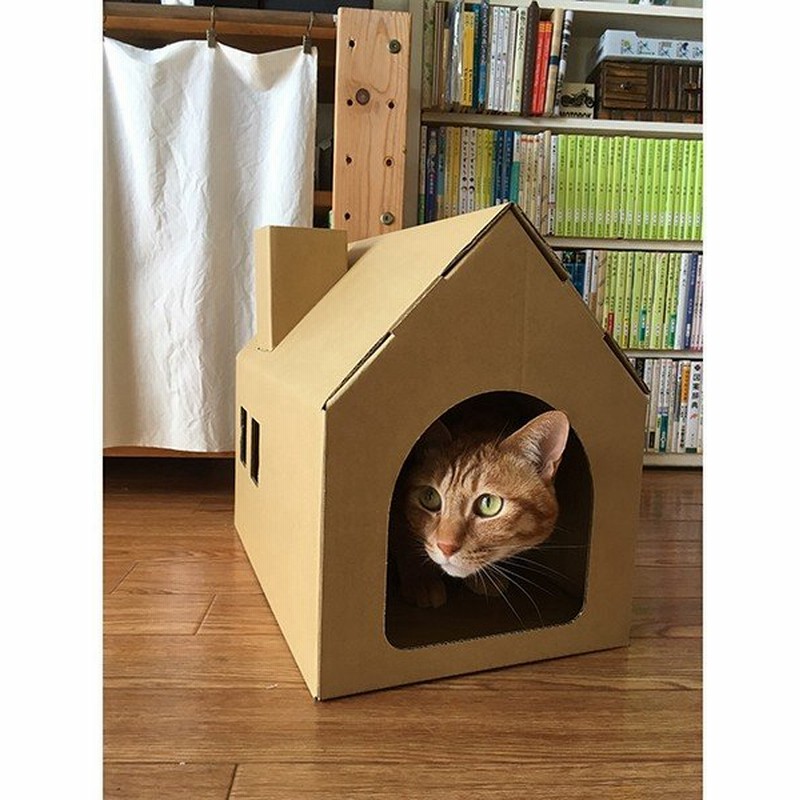 キャッツプレイハウス 爪とぎ交換可能 猫ハウス ダンボール 手作り 段ボール ペットベッド ペット用品 キャットハウス キャットステップ 通販 Lineポイント最大0 5 Get Lineショッピング