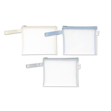 珠友chuyu-culture 手提單層網紗袋 A5-米/藍/灰