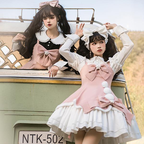 ロリータ ワンピース ゴスロリ コスプレ メイド服 ゴスロリ ロリータ