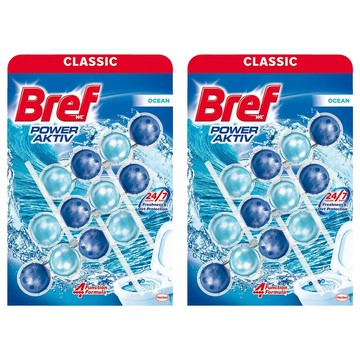 Bref 妙力 台灣公司貨 強力馬桶芳香清潔球 藍色 海洋香氛 3個  150g  2組