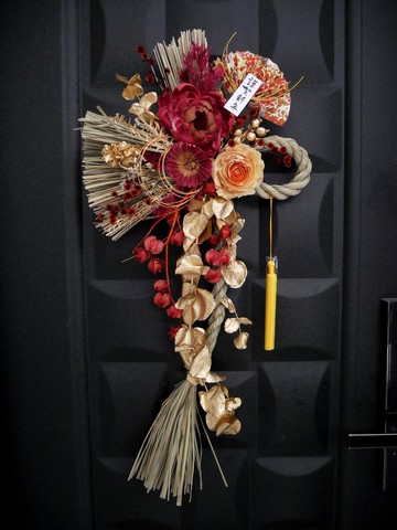 客製大型祈福注連繩【富貴年年】新年掛飾/日式春聯/新年佈置