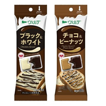 【江戶物語】QP 中島董 Verde 雙味抹醬 不沾手果醬 4個入 黑白可可/可可花生風味 吐司 麵包抹醬 日本原裝進口