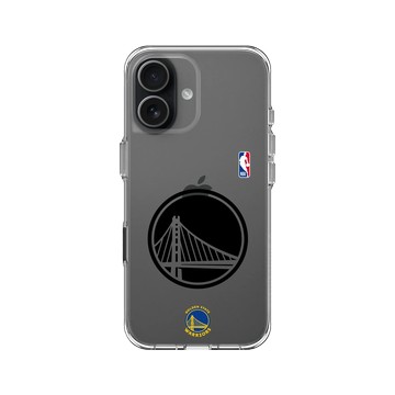 iPhone 17 Clear Case（相機按鈕） 透明 - NBA - B&W-金州勇士 Golden State Warriors B&W - Light