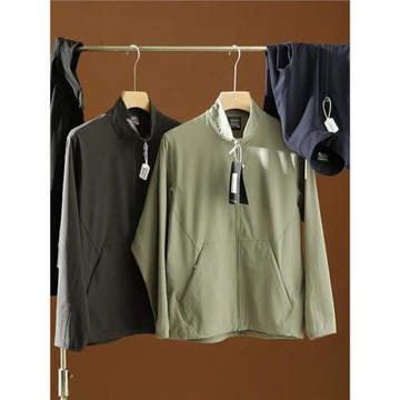 輕量化！防風防水！外貿男裝春季戶外輕薄透氣立領休閑夾克外套潮