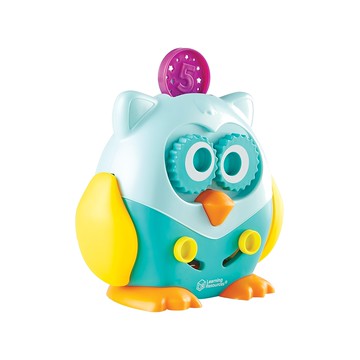 Learning Resources 糊塗貓頭鷹呼特 適合 18 個月以上兒童 趣味互動  藍色  1組