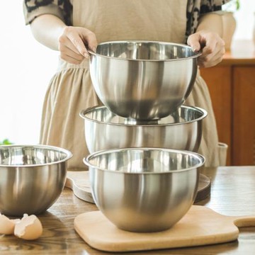 家用不銹鋼打蛋盆加深防濺烘焙打發奶油沙拉攪拌碗專用料理揉面盆