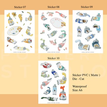 Sticker Color Tube PVC Matt