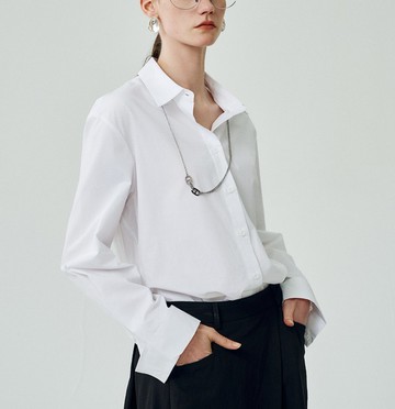 【100%純棉】法式簡約/不易皺長袖襯衫