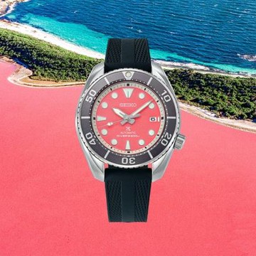 SEIKO PROSPEX系列 亞洲限量 澳洲粉紅湖 機械錶 特惠 推薦(6R35-03L0P/SPB541J1) 附提袋