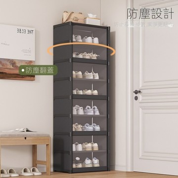 家用多層簡易鞋櫃 透明防塵門組裝鞋架 大容量玄關鞋子收納櫃省空間 小魏媽咪旗艦店小魏媽咪