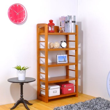 BuyJM全實木五層多功能書架/置物架