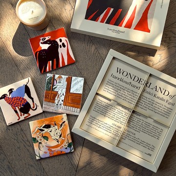 handhandhand 陶瓷蠟燭托盤（四入禮盒組）