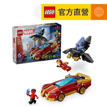 【LEGO樂高】漫威超級英雄系列 76310 鋼鐵人汽車和黑豹大戰紅浩克(Iron Man Black Panther)
