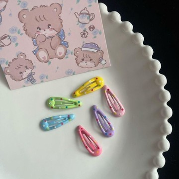 🥇隔日達出💎韓國可愛少女bb小號迷你彩色cm寶寶髮夾嬰幼兒劉海髮飾波點bb夾美