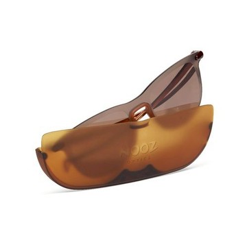 NOOZ｜時尚造型運動墨鏡-鏡腳便攜款（矩形-紳士棕）