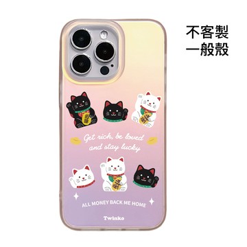 [CA2243]❥貓吉達摩&滿版黑白迎財貓系列/霧面幻彩殼/IMD磁吸殼/新春招財/IPHONE17 16 15Pro