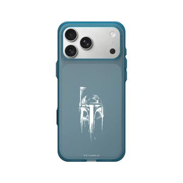 iPhone 17 Pro Max Clear (相機按鈕) 夜幕藍 - 迪士尼-星際大戰 Star Wars - 波巴費特-噴漆白