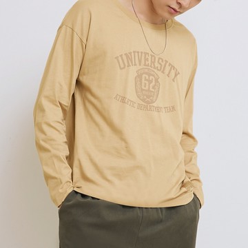 OB嚴選 美國棉．圓領印花長袖上衣 《KL1489》男裝/現貨/大尺碼