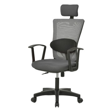 BareunLab 姿勢矯正學習辦公電腦椅 頭枕腰靠款  均碼  黑色 + 深灰色