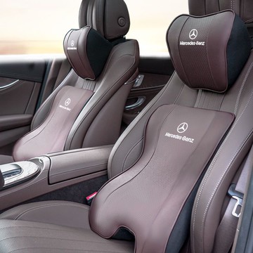 【台灣公司 可打統編】奔馳C級E級S級C200L/GLK/GLC/GLA200汽車靠枕頭枕頸枕太空記憶棉 c7162