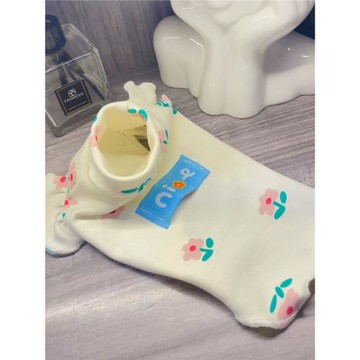 寵物衣服無毛貓打底衫小狗狗飛飛袖小花純棉高領春秋冬羊毛保暖衣