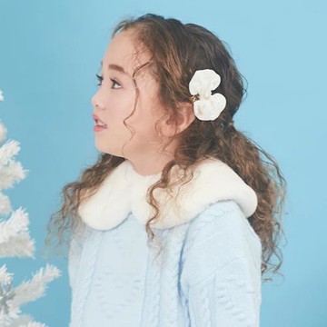 F碼日系貴牌MP秋冬雙星記小熊系列仿皮草百搭親子款毛領6024435