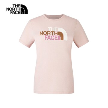 The North Face北面女款粉色純棉舒適透氣短袖T恤｜8DC9LK6
