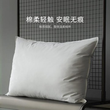 現貨95白鵝絨枕頭枕芯全棉五星級酒店鵝絨枕芯高端民宿枕頭護頸椎